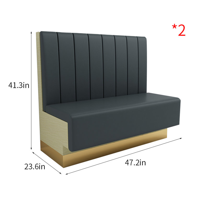 Banc rembourré en similicuir Light Luxury