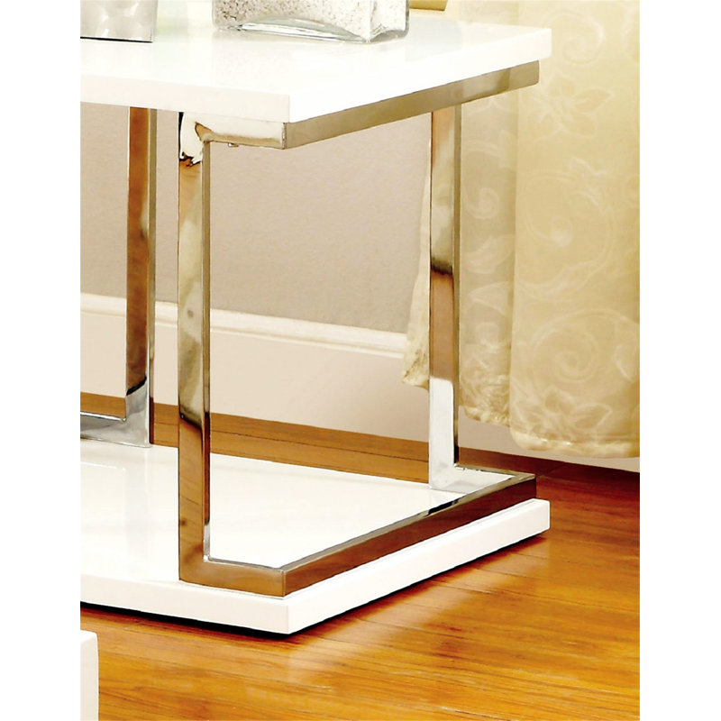 Table de bout blanche 1 pièce