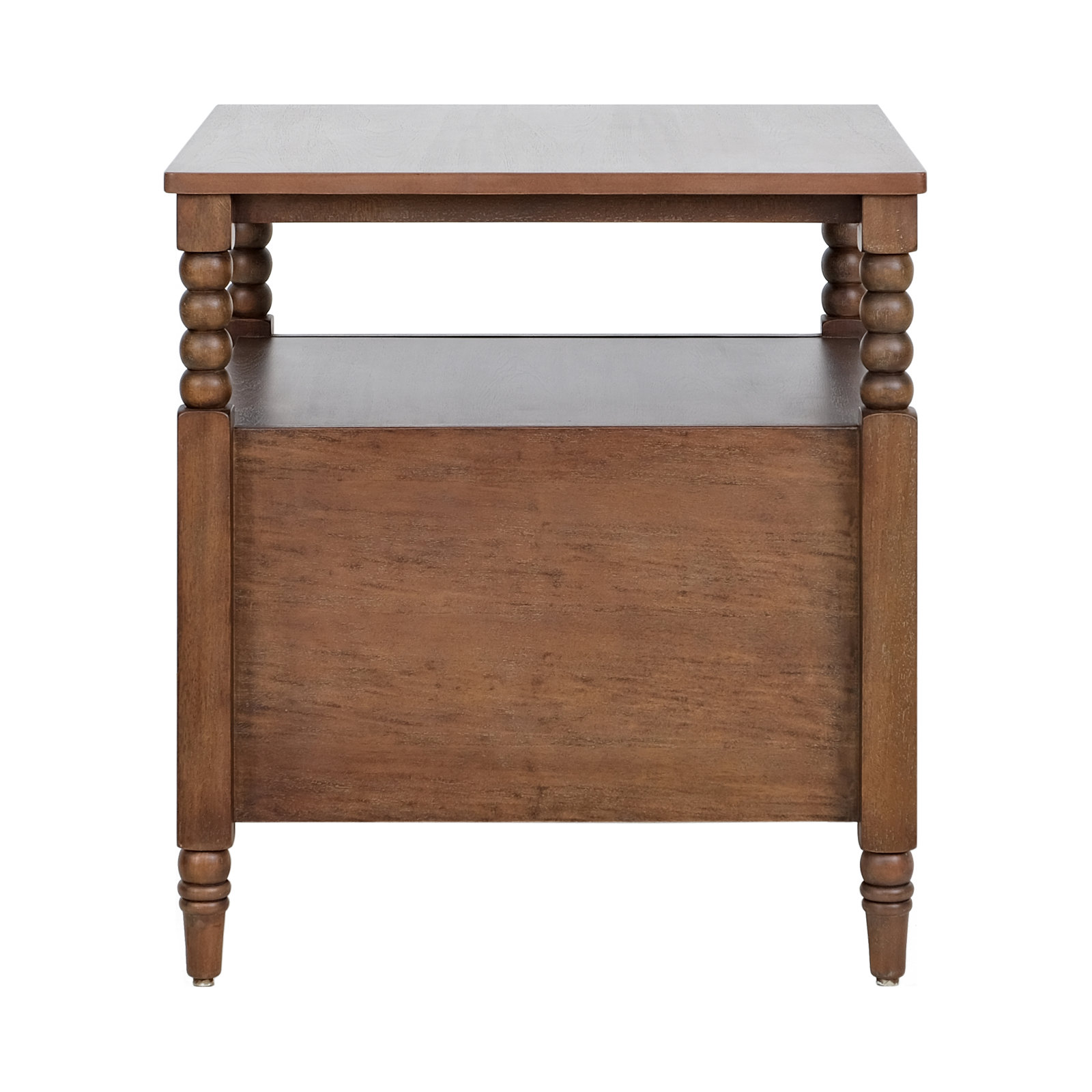Benbrook Spindle Two Drawer Nightstand, Brown