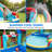 Multi-Function Castle Water Park Inflatable Bounce House With Water Cannons & Climbing Wall