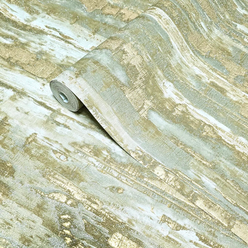 Papier peint or texturé moderne