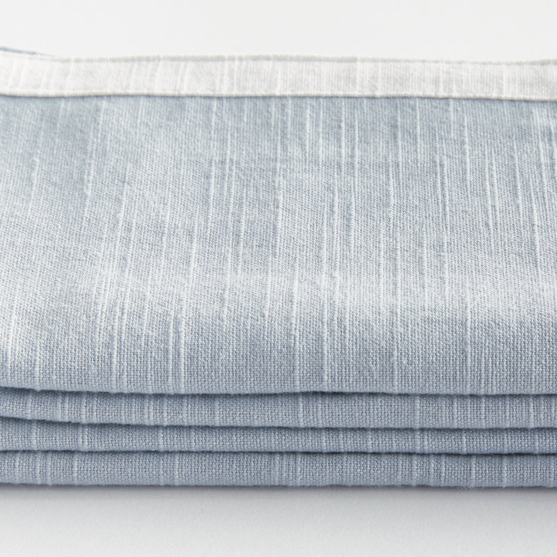 Serviettes de table Nigel Safran, Bleu / blanc