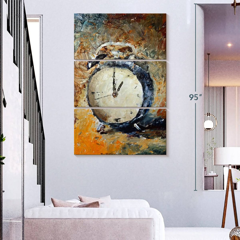 Horloge abstraite Kerner, H 74 po x l 48 po