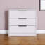 Commode 3 tiroirs 28 "blanche
