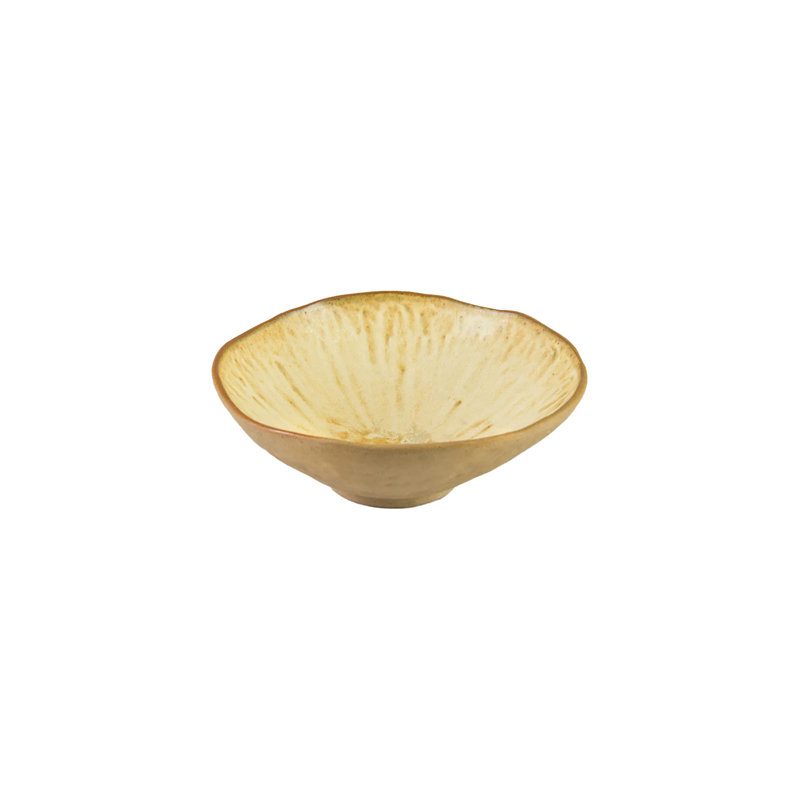 Bol en céramique beige Serene Spaces Living, H 3 po x l 8 po x P 8 po