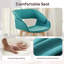 Chaise avec accoudoirs d'appoint Modern, salle à manger rembourrée en tissu Mid-Century-67843826