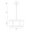Luminaire suspendu convertible 3 lumières