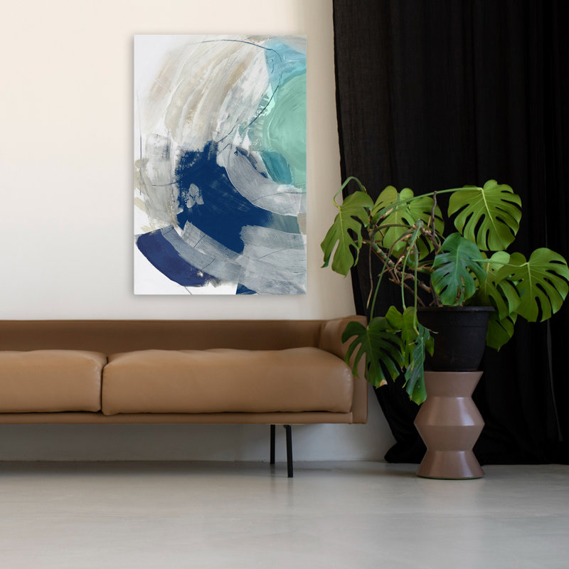 Art océan et vagues déluge II, H 48 po x l 32 po