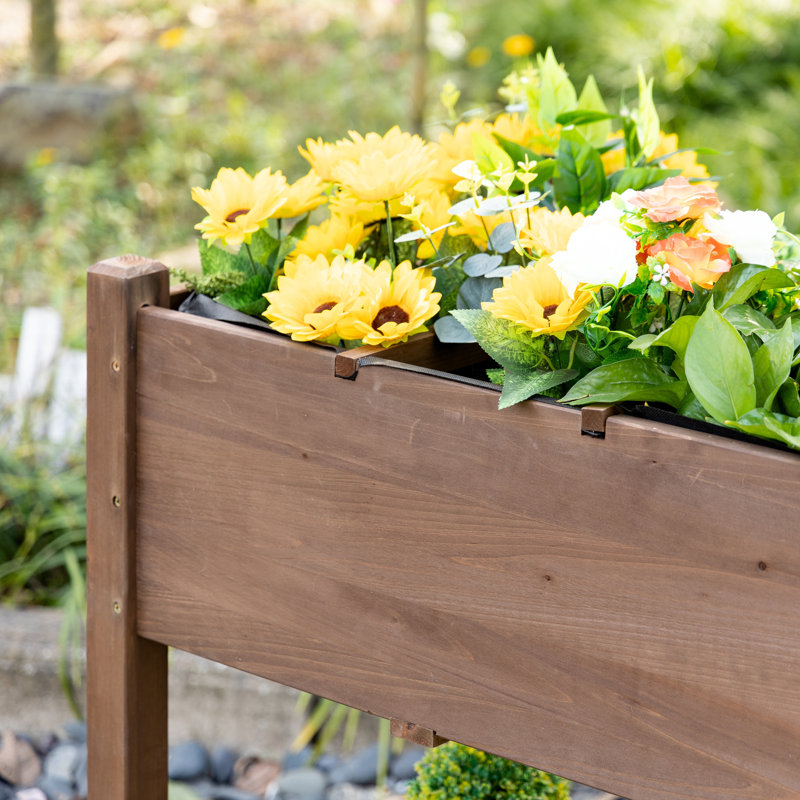 Support à plante d'extérieur en bois