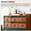 Armoire d'appoint 48,82 "Mid-Century, meuble télé avec tiroirs, armoire à porte arquée rétro pour rangement