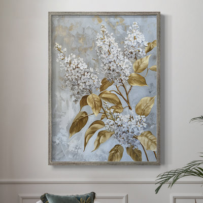 Reproduction encadrée FLORAL Series CCLIV - bois massif