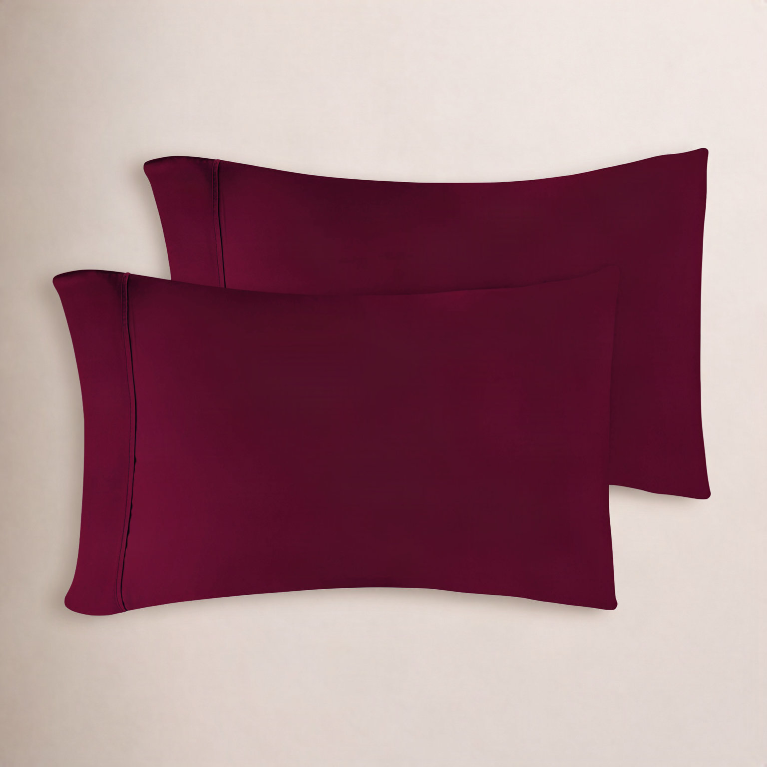 Pima Cotton Sheets, King, Burgundy
