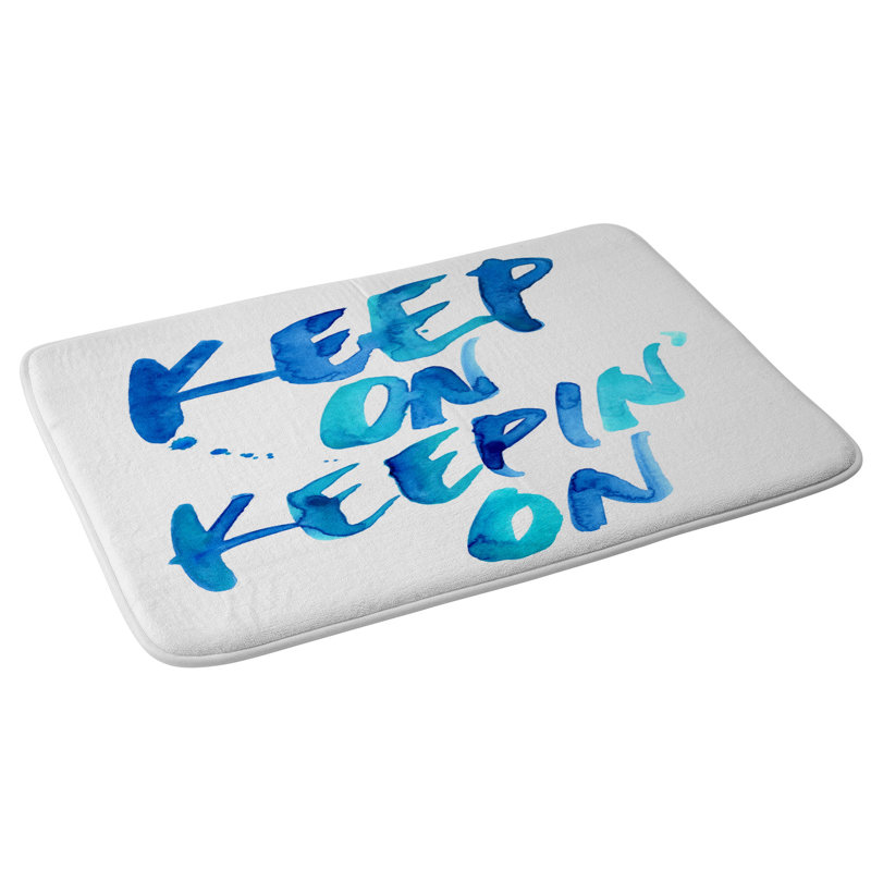 Tapis de salle de bain cmykaren keep on