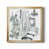 Toile avec cadre or
