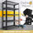 36" W 5-Tiers Garage Shelving Unit, Adjustable Metal Wire Storage Shelf for Basement, Warehouse, Pantry-342953729-348752728