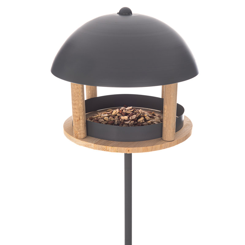 Devi Wood Freestanding Tray Bird Feeder