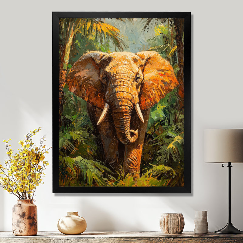 Hartsell - animaux, impressions sur toile, Noir, H 20 po x l 12 po, Reproduction encadrée d'une seule photo