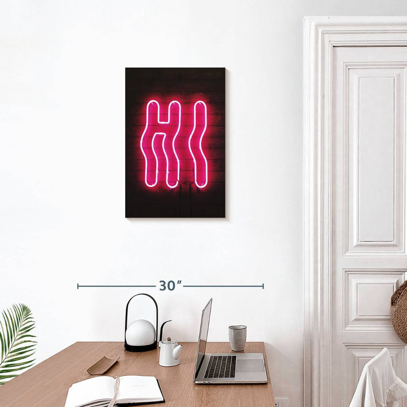 Hi Hi Neon Sign, H 24 po x l 16 po