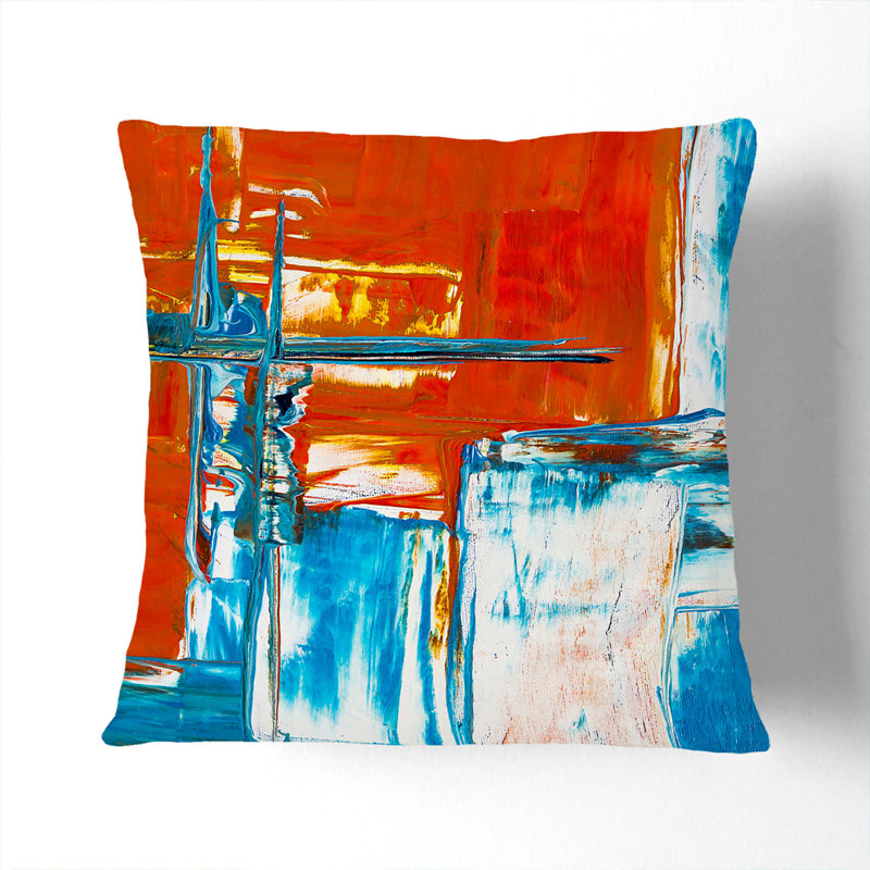 Abstract Square Throw Cushion, Stone, 55 x 55 cm