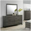 Ensemble de chambre à coucher 5 pièces, commode, miroir, 2 tables de nuit Ioana-1066804812