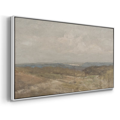 Série paysage - MCXV - Toile tendue avec châssis encadré - Prêt à être accroché