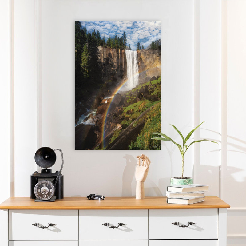 Vernal Fall, Yosemite - Photographie contemporaine Vernal Fall Yosemite Art, H 24 po x l 16 po