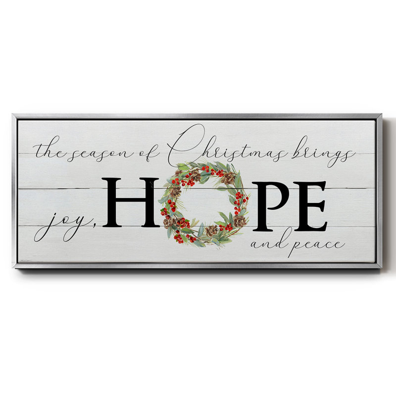 Joy Hope and Peace - Toile encadrée
