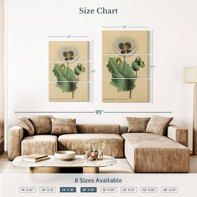 Herbal Botanical XV, 38" H x 24" W