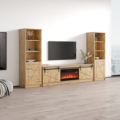 Fiorenze BL-EF Fireplace Entertainment Center by Gracie Oaks