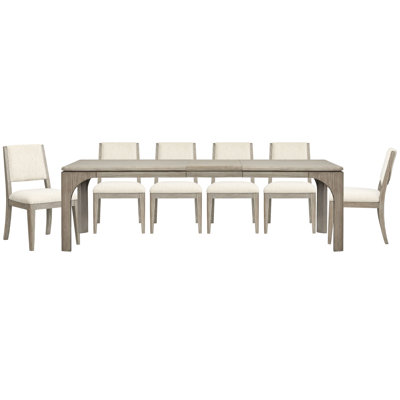 Extendable Rectangular Dining Table With 6 Side Chairs