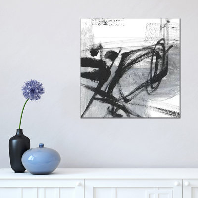 Scribble Script I by Ethan Harper - Wrapped Canvas Painting
