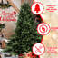 Arbre de Noël pleine forme de 8 pi avec 2673 Pe /, grande base réaliste pour les espaces spacieux, les branches à charnières, l'assemblage rapide et le support en métal stable offrant une structure réaliste et une installation simple