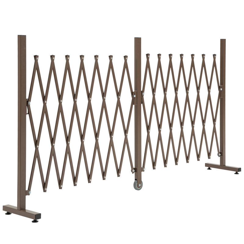 Bartolomeo Expanding Trellis Fence, 405 x 103.5 cm, Dark Brown