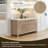 Lala 60" Double Bathroom Vanity with Grain White Engineered Stone Countertop without Mirror-658382847