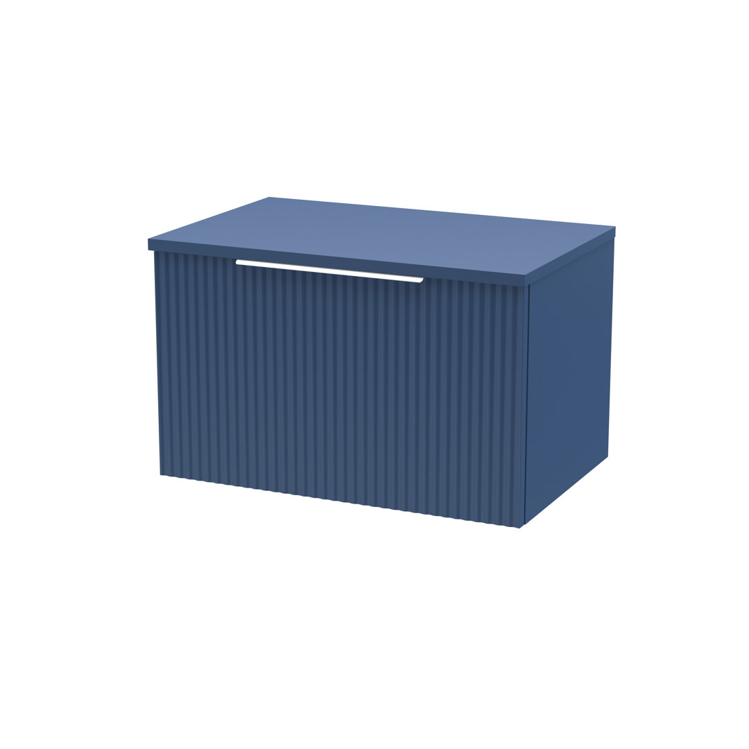 Fluted 600mm Wall Hung Single Vanity with Worktop
