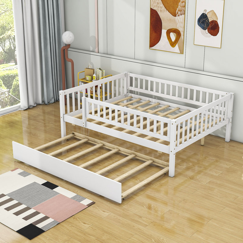 Idonna Daybed with Trundle, Full / Double, White