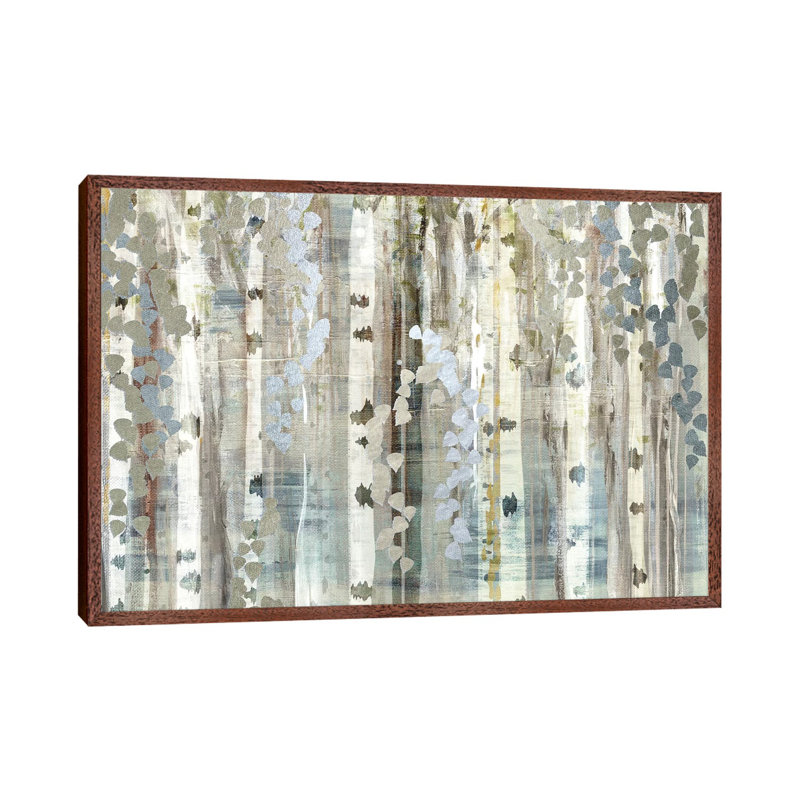 Birch Wood Meadow by Susan Jill - Print on Canvas, Classic Brown Wood Framed, 101.6 cm H x 66.04 cm W