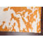 Tapis unique noué à la main nouvel âge de 5 pi x 8 pi en orange / crème