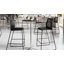 Tabouret de bar empilable avec dossier ventilé et repose-pieds intégré-112818890-112818893-112818895