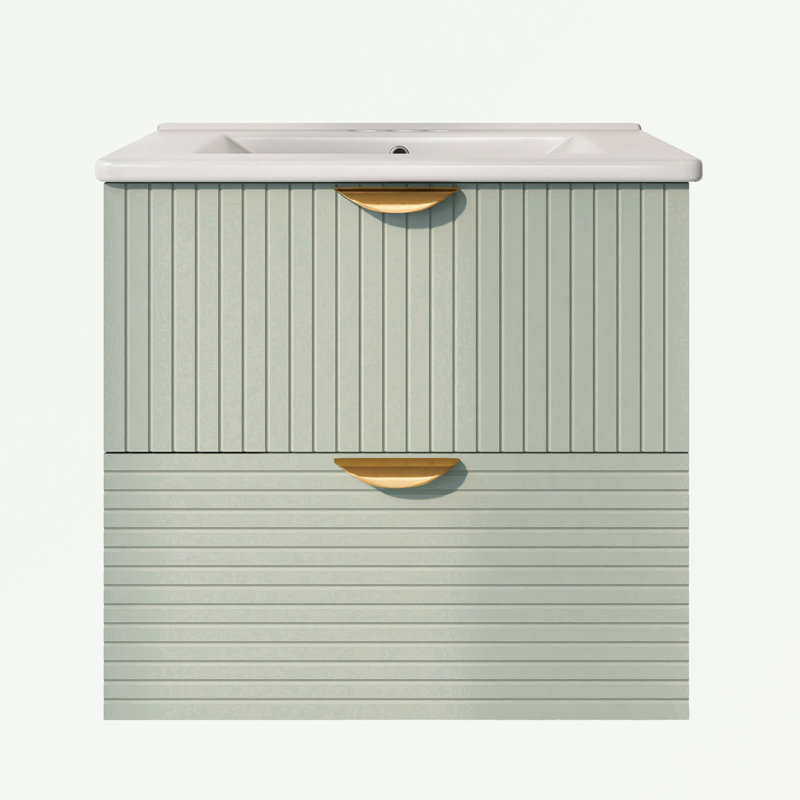 Rangement pour salle de bain Chaila, Vert