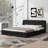 Queen Size Upholstered Platform Bed-1805547131