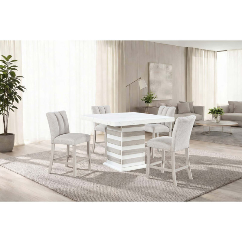 Ensemble de deux tabourets de bar style transitionnel