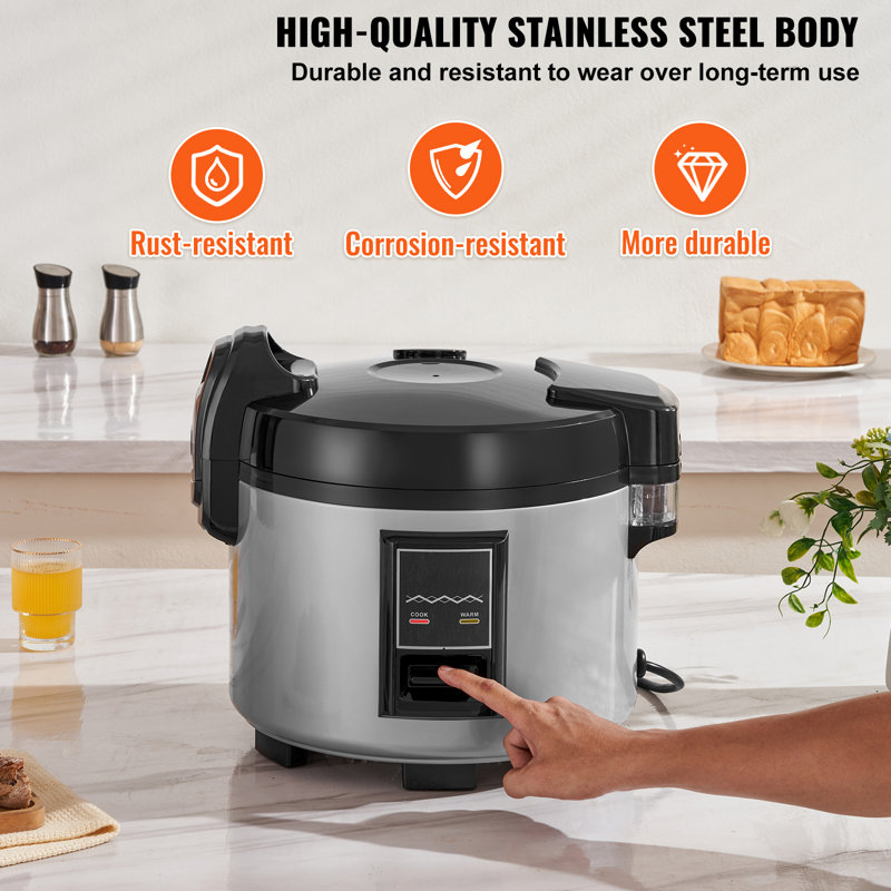 VEVOR 45-Cup Commercial Electric Non-Stick Rice Cooker