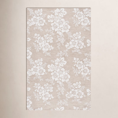 Hand-Tufted Wool Floral Rug
