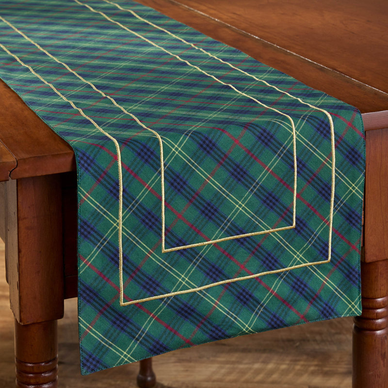 Patricia Heaton Home Macmerry Plaid Table Runner 13", 54" L x 13" W