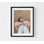 «Rosy Reflection Portrait Print»: art d'une fille rêveuse