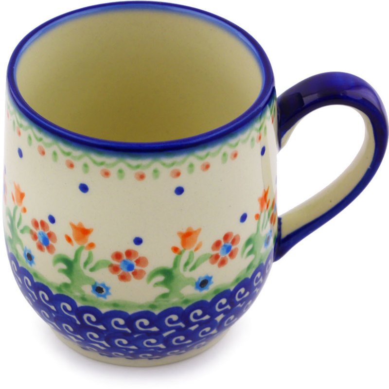 Spring Flowers Stoneware Coffee Mug