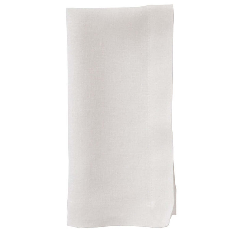 Riviera Linen Square Napkin, Off White