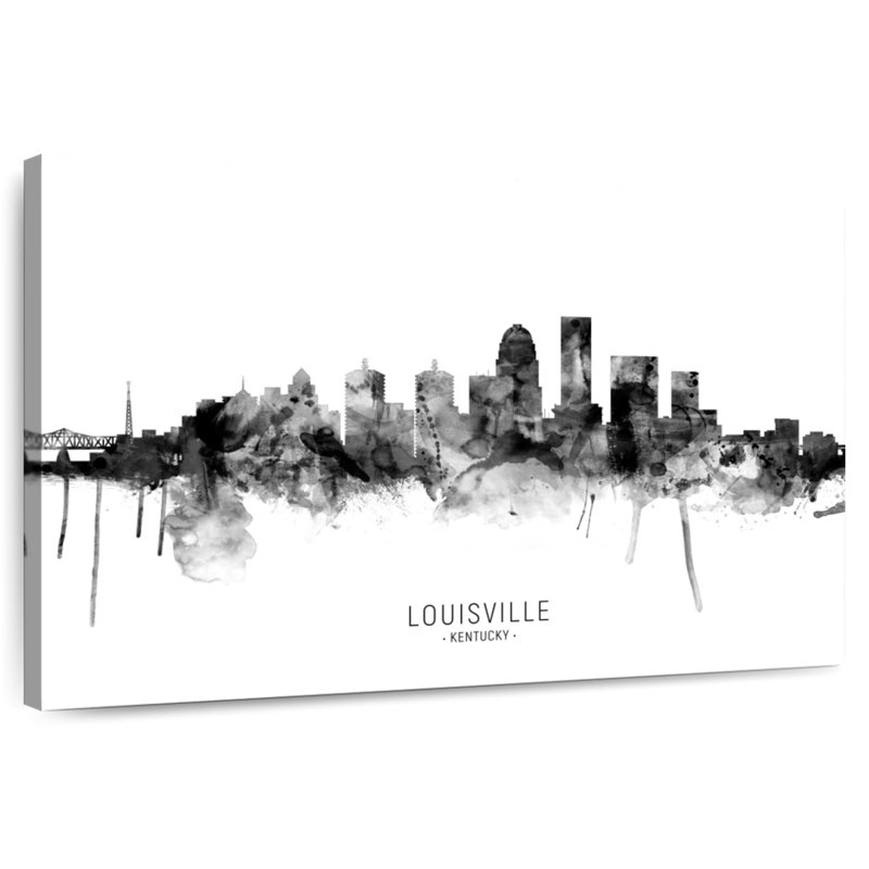 Louisville, Kentucky City Skyline III, H 26 po x l 39 po