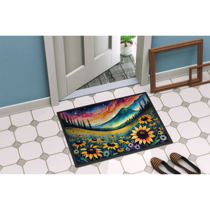 Oksana Non-Slip Indoor / Outdoor Doormat, 18" W x 27" L